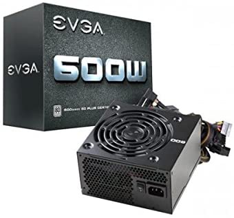 EVGA 600W 80 Plus Certified 100-W1-0600-K1 Power Supply, 600W