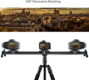 GVM Motorized Camera Slider, 31" Aluminum Alloy Track Dolly Rail Camera Slider with Tracking Shooting, 120 Degree Panoramic Shooting and Time-Lapse Photography for Most DSLR Cameras, Load up to 22lbs