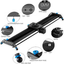 GVM Motorized Camera Slider, 31" Aluminum Alloy Track Dolly Rail Camera Slider with Tracking Shooting, 120 Degree Panoramic Shooting and Time-Lapse Photography for Most DSLR Cameras, Load up to 22lbs