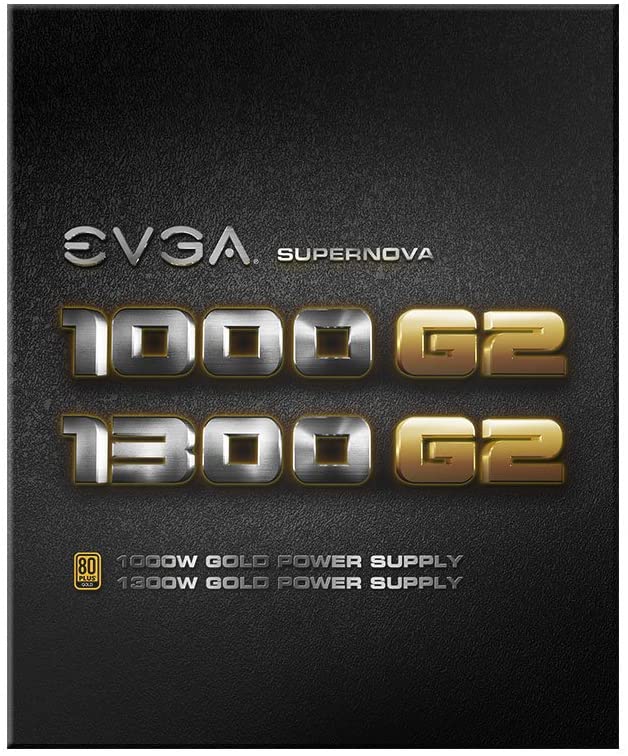 EVGA SuperNOVA 1300 G2 80+ GOLD, 1300W Fully Modular NVIDIA SLI and Crossfire Ready 10 Year Warranty Power Supply 120-G2-1300-XR