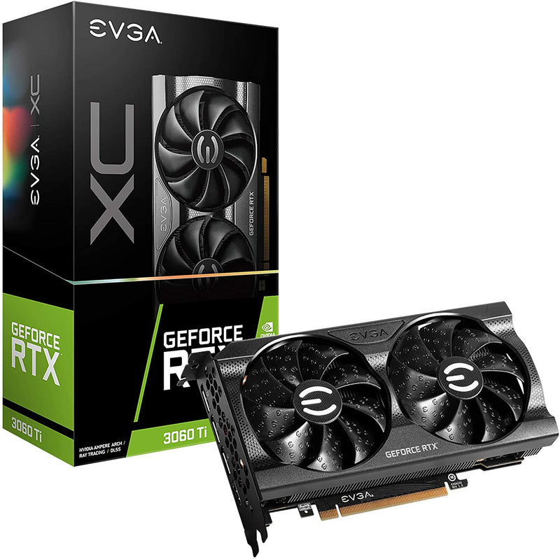 EVGA GeForce RTX 3060 Ti XC Gaming, 08G-P5-3663-KL, 8GB GDDR6, Metal Backplate, LHR