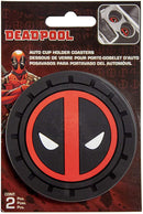 Plasticolor 001965R01 Marvel Comics Deadpool Auto Car Truck SUV Cup Holder Coaster 2-Pack